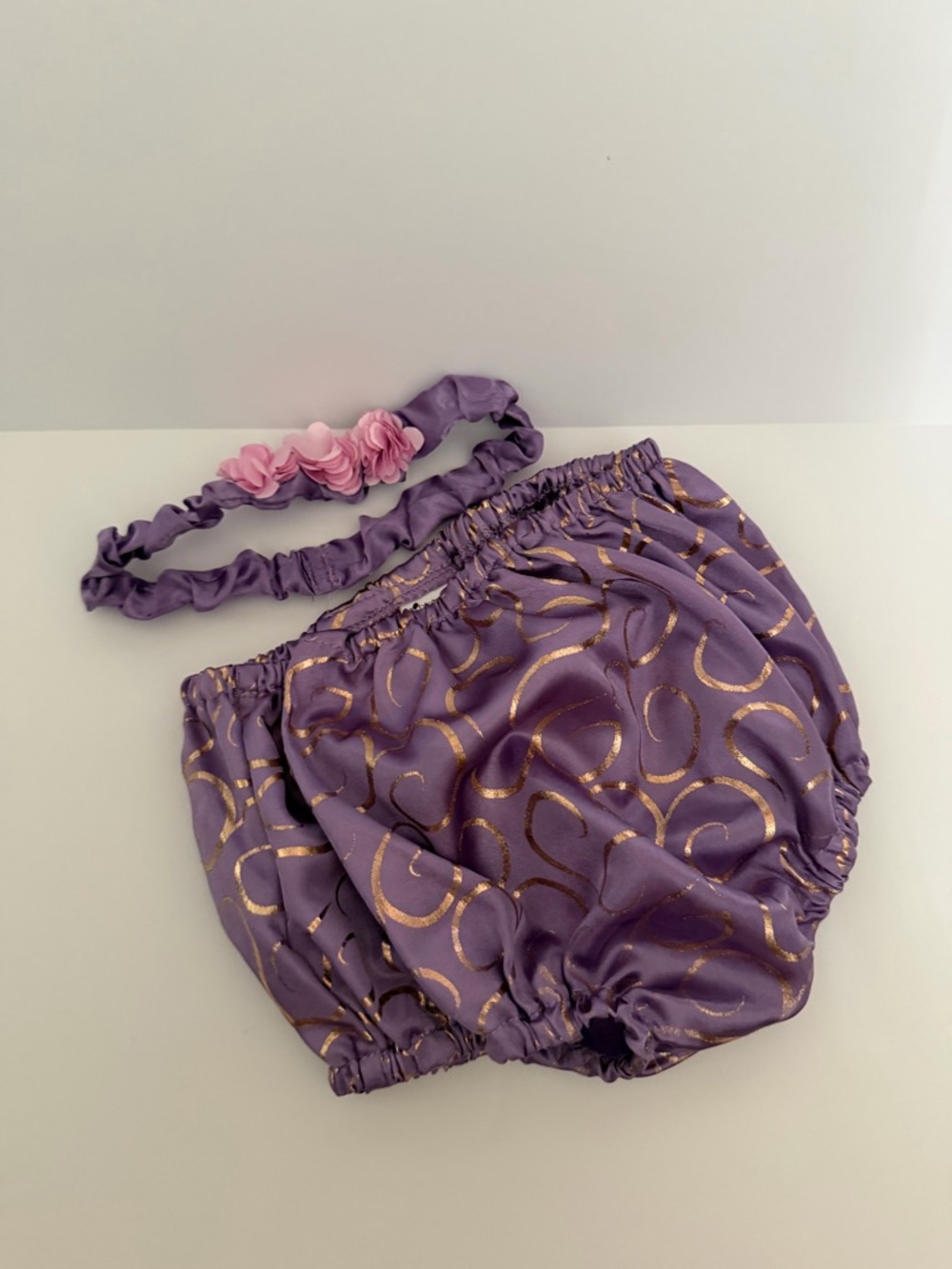 Rapunzel Costum Girls Purple & Pink Princess Dress with Headband size 18M - Picture 4 of 8